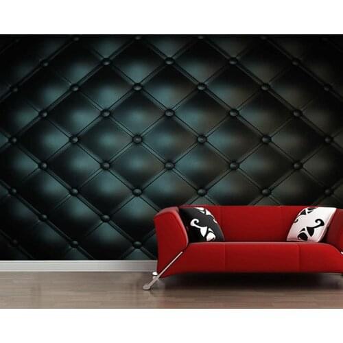Papel de parede Leather texture soft bag 3d wallpaper mural,living room tv wall bedroom wall papers home decor bar KTV wallpaper
