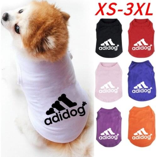XS-3XL dog clothes dog shirt vest spring and summer new thin style 100% pure cotton breathable comfortable anti-hair loss