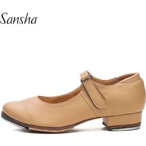 Sansha Superior Cow Leather Children Tap Shoes Professonal Girls Dancing TA24LCO
