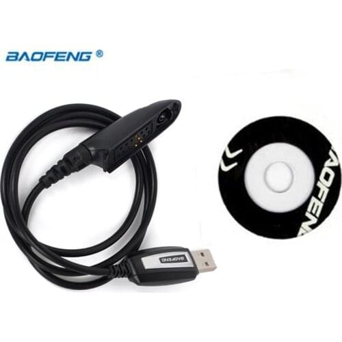 Promotion Original BAOFENG bf-a58 UV-9R USB Programming Cable with CD Driver waterproof BAOFENG UV-XR UV 9R BF A58 walkie talkie