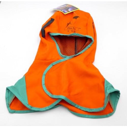 Fire Fox Adjustable Welding Hat Headgear Washable Protection Hood Flame Retardant Helmet