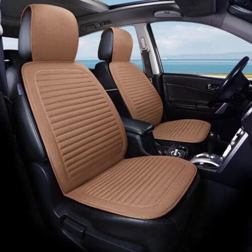 1pcs Flax Car Seat Cover for Toyota Corolla Fortuner Sequoia Auris Avensis YARIS Vios Celica 86 Auto Accessories