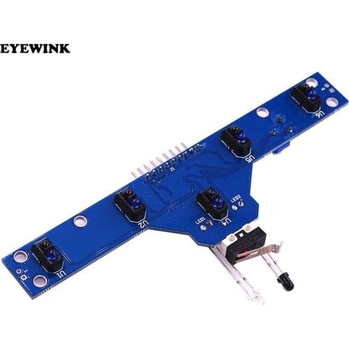 10PCS/LOT Smart Electronics Five road tracing module tracing sensor tracking module 5 functions to send routines TCRT5000