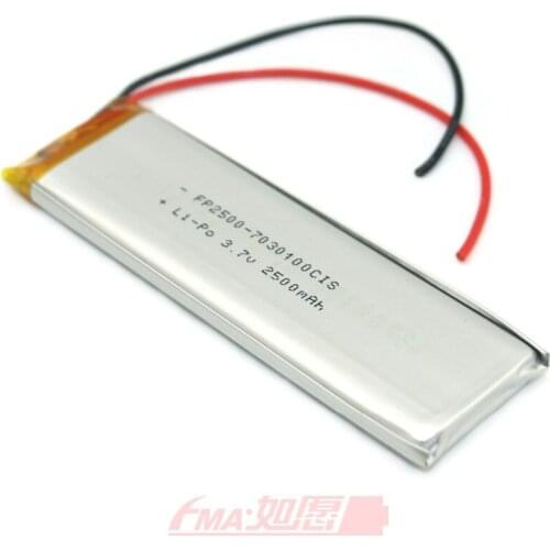 10x 7030100 3.7V 2500mAh LiPo Battery for Phone GPS WalkieTalkie Phone DVD cells