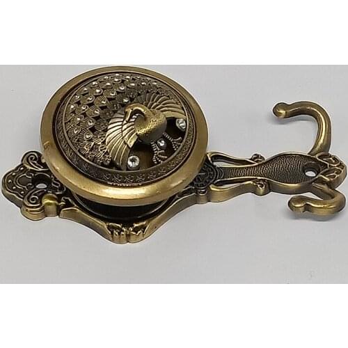 2Pcs Crystal Hooks Curtain Tieback Small Curtain Hanging Hook Hollow Curtain Holder Curtain Accessories Decoration Wholesale