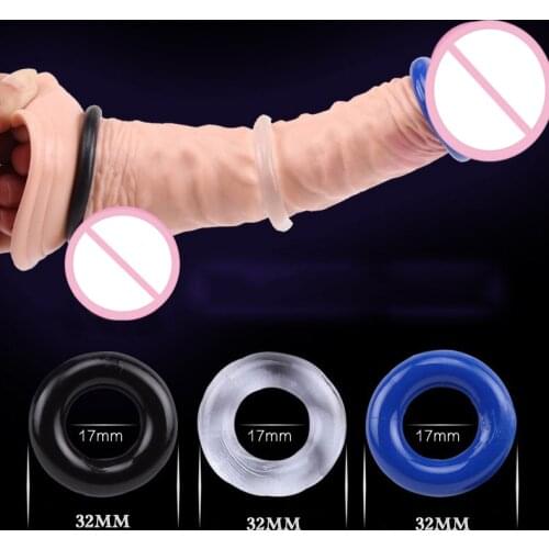 3pcs Silicone Penis Ring Cock Rings For Men Delay Time Adults Products Male Crystal Ejaculation Delay Cockring Erection Prolong