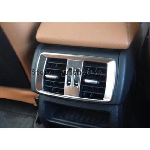 ABS Chrome Rear Air Conditioning Outlet Cover Trim For BMW X3 f25 X4 f26 2014 2015 2016 Accessories Car Styling