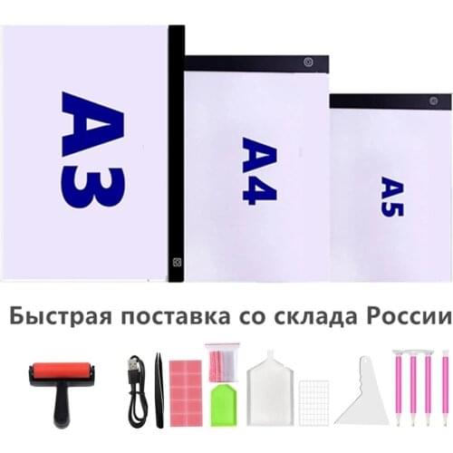 Diamond Painting LED Light Board Drawing Tablet with Diamond Painting Accessories Tool Kits