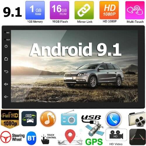 2 Din Android 9.1 Car Radio GPS For VW Nissan toyota 16G Net 7 inch Audio Stereo WIFI USB FM Auto Autoradio Universal