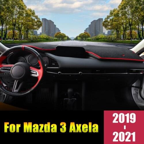 For Mazda 3 Axela 2019 2020 2021 BP LHD Car Dashboard Cover Mats Avoid Light Pads Anti-UV Case Carpets Decoration Accessories