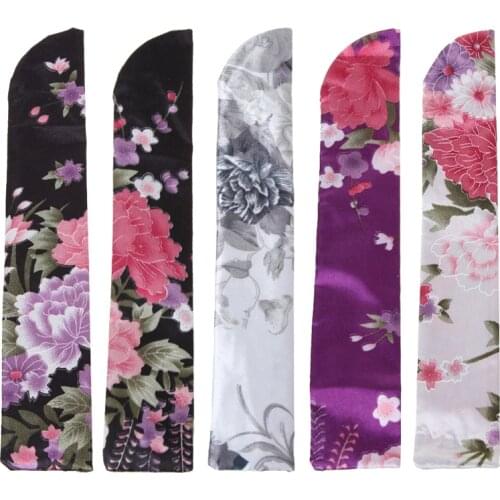 Elegant Silk Hand Fan Bag Holder Pouch Folding Hand Fan Case Party Wedding Bags Dropshipping