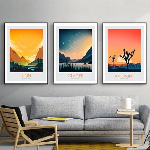 Oil Painting Landscape Wall Art Canvas Painting Nature Beautiful Scenery Nordic Posters and Prints Decor Picture Home Decor
