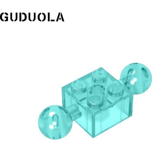 Guduola Brick 2 x 2 with Two Ball Joints without Holes in Ball (57908) Building Block MOC Education Toys 20pcs/LOT