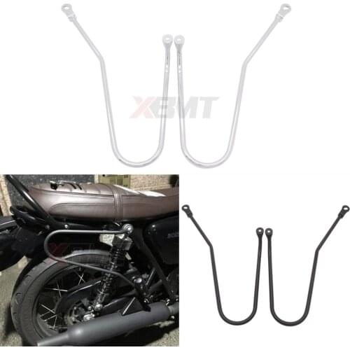 Motorcycle Saddlebag Support Bracket Side Mount For Triumph Bonneville T120 T100 Thruxton 1200 Street Twin/Cup 2016 - 2021