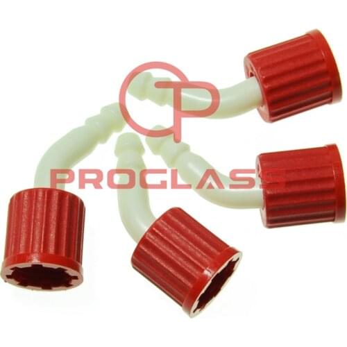 Laboratory GL14 removeble hose connector two pairs Angled