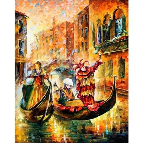 Festival painting By Numbers DIY Girl with dandelion Unframed Oil Paint For Adults Home Decoration Gift 40x50CM