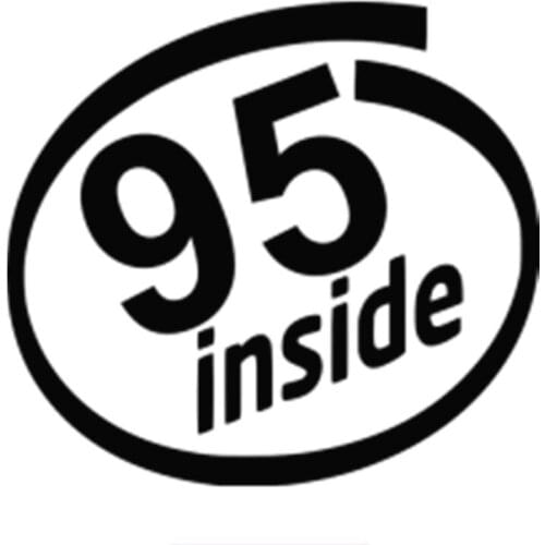 Dawasaru Car Sticker Gasoline Petrol Ai-95 Inside Auto Sticker Car Stickers Removable,12cm*11cm