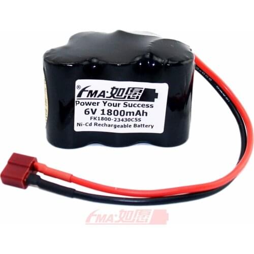 Ni-Cd SC Sub C 6V 1800mAh Rechargeable Battery T plug 5SW