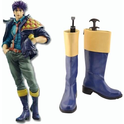 Jojos Bizarre Adventure Joseoh Joestar Cosplay Shoes Boots Superhero Halloween Carnival Party Costume Accessories