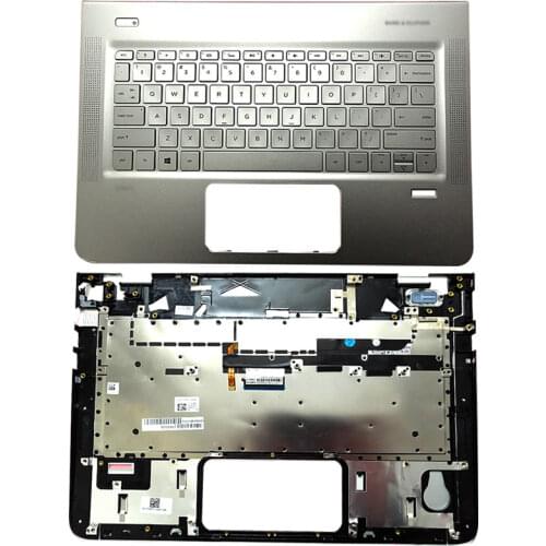 Original New For HP ENVY 13-D 13-D025TU 13-D051TU 13-D056TU 13-D040WM Laptop Palmrest Upper Case US Backlit keyboard 829305-001