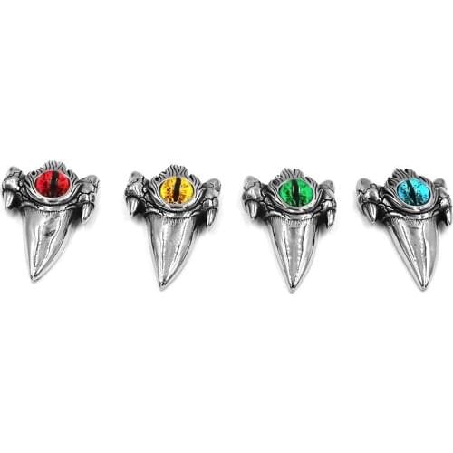 Wizard Ghost Evil Eye Pendant Stainless Steel Norse Viking Bear Paw Biker Pendant Gift For Men SWP0599A