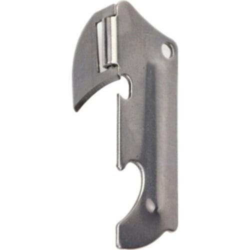 Polished Stainless Steel Soda Can Opener Multi-function Stainless Steel Bottle Opener Foldable Anti-Rust Practicality LX0D