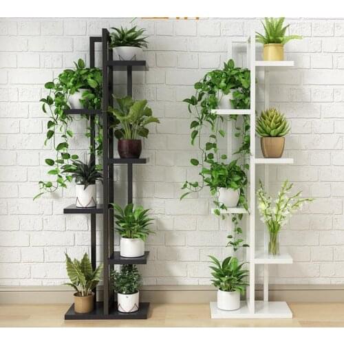 Orchid shelf of green lotus, living room bedroom flower shelf, multi-storey indoor iron balcony flower shelf
