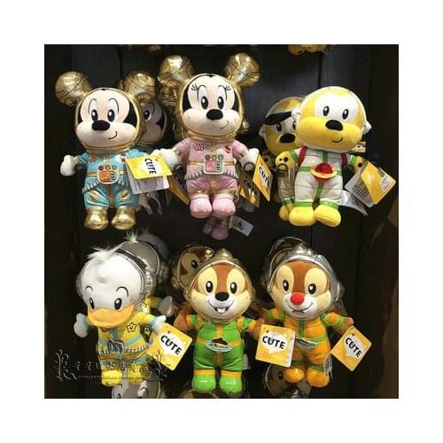 Shanghai Disney domestic Star series Mickey Minnie Donald Duck Plush toys Cartoon cute Stuffed doll Birthday Present For Child