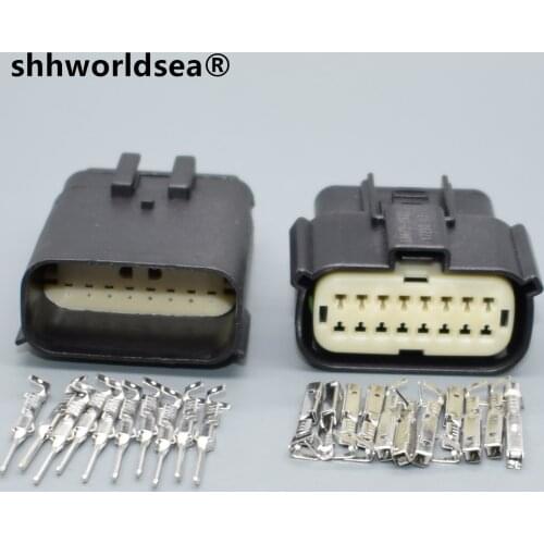 Shhworldsea 16 Hole Car Headlight Wire Socket Automotive Lamp Light Connector For Ford Focus Mondeo EDGE Fiesta