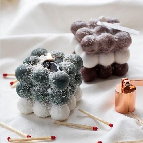 DIY 3D Candle Mold Handmade Aromatherapy Soy Wax Candle Silicone Mold Plaster Candles Mould UV Epoxy Resin Soap Molds