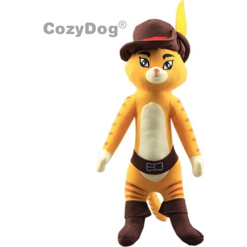 Funny Cat Shrek Puss in Boots Plush Toy Stuffed Animal Cuddly Doll 14'' Figure Soft Toys Gift to Kids