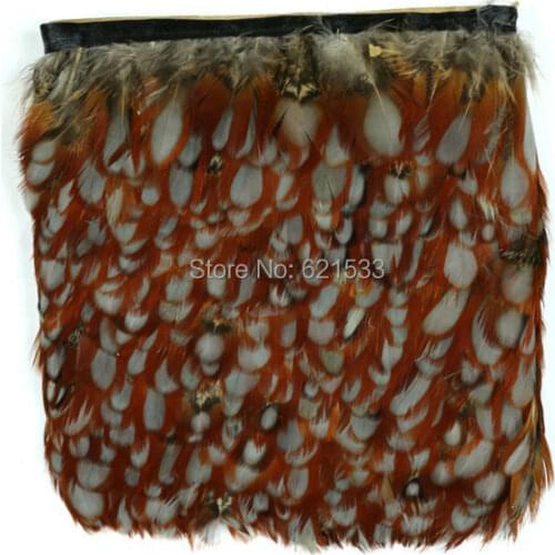 Tragopan caboti pheasant plumage feather fringe of natural 10 meters trim for Hand Bag,Shoes,Hat,Hair pin,5cm height