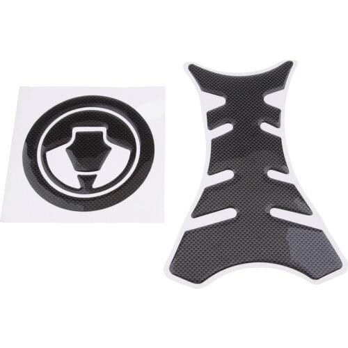 Dolity 3D Fuel / Gas Tank Pad Protector Decal / Sticker Carbon Fiber for Yamaha R6 01-06 R1 00-06 FJR1300 03-06 FZ-1 01-06