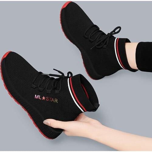 Female 2020 new winter velvet thermal high top shoes autumn winter versatile soft soles fashion casual shoes women