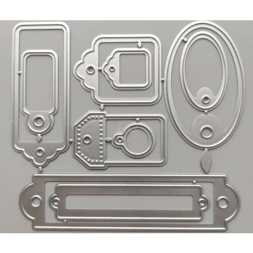 2021 Label Metal Cutting Dies DIY Scrapbooking Paper Photo Album Crafts Mould Cards Embossing Mold Stencils for Decor
