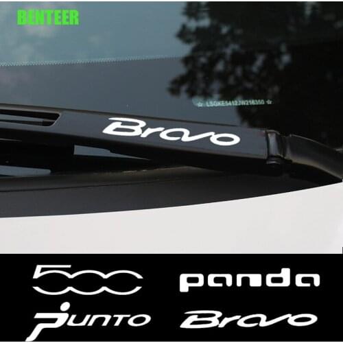 4pcs Car Windshield Wiper Sticker For Fiat 500 500X 500L Tipo Bravo Panda ABARTH Punto