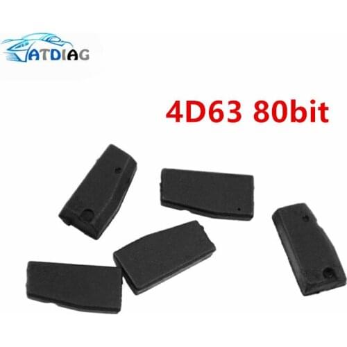 5pcs Auto Carbon Transponder Chip For Ford Mazda 4D63 80Bit 4D ID63 Chip