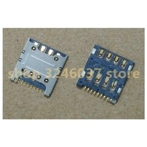 50pcs/Lot New Sim Card Reader Tray Slot Connector Holder Socket For LG G2 E980 E988 F320 F240 F240L F240S Replacement