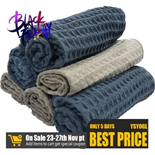 6Pcs Pineapple Microfiber Towel for Car Detailing Waffle Weave Car Drying Towel Lint and Scratch Free Absorption Cleaning Cloth