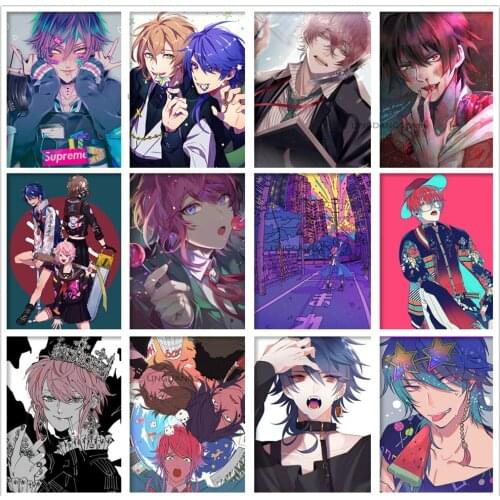 5d Diy Diamond Painting Hypnosis Microphone Division Rap Battle Rhyme Anime Manga Diamond Mosaic Cross Stitch Home Decor Gift