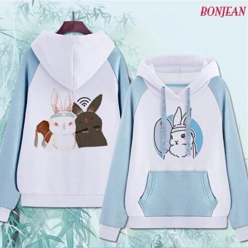 Anime Mo Dao Zu Shi Cosplay Wei WuXian Lan WangJi BL WANGJI Rabbit Cute Warm Casual Unisex Hoodies ChenQingLing Sweatshirt 2019