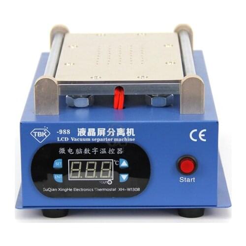 Free shipping Newest 7 inch Lcd Separating TBK988 Built-in Pump Vacuum Metal Body Glass LCD Screen Manual Separator Machine