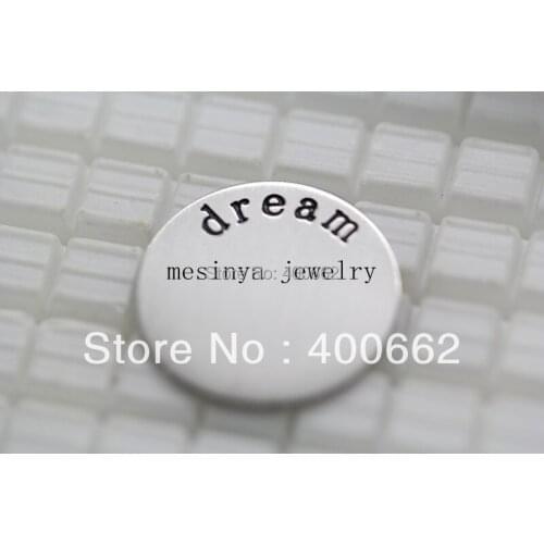 Big s.steel dream plate for 30mm big floating charm memory living glass locket Xmas gift keepsake,no locket included
