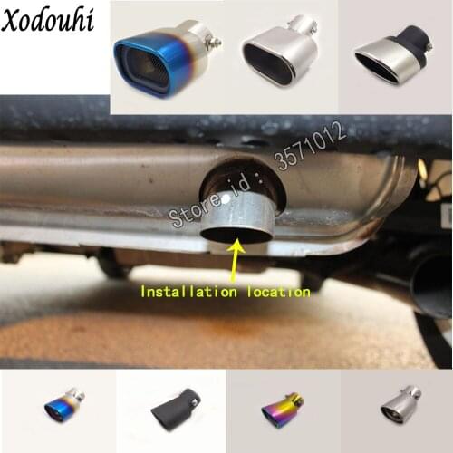 For Benz smart fortwo 2012 2013 2014 car cover muffler exterior back end pipe dedicate exhaust tip tail outlet ornament 1pcs