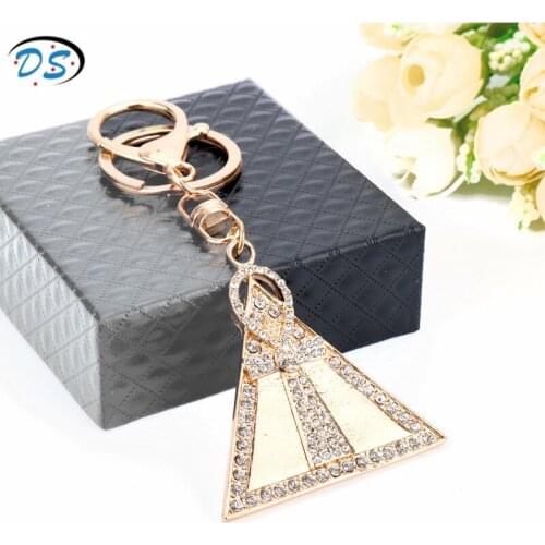 Egyptian Pyramids Cross Keyrings Women Handbags Keychain Purse Jewelry Boutique Trinket Key Chain chaveiro