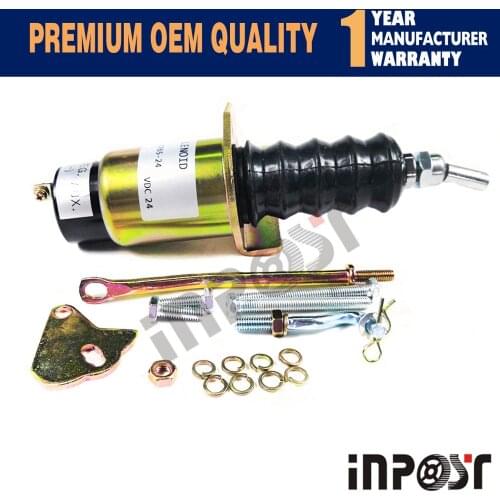 Fuel Shutdown Solenoid Valve SA-3765 SA-3765-24 24V for Bosch RSV 1751 solenoid left mounted