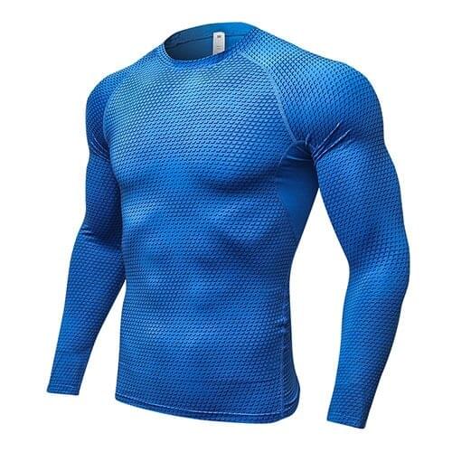 T-Shirt Sportswear Male Quick Dry Fitness Tights Gym Shirt Men , Workout Shirt Sport Top Soccer Jerseys Running