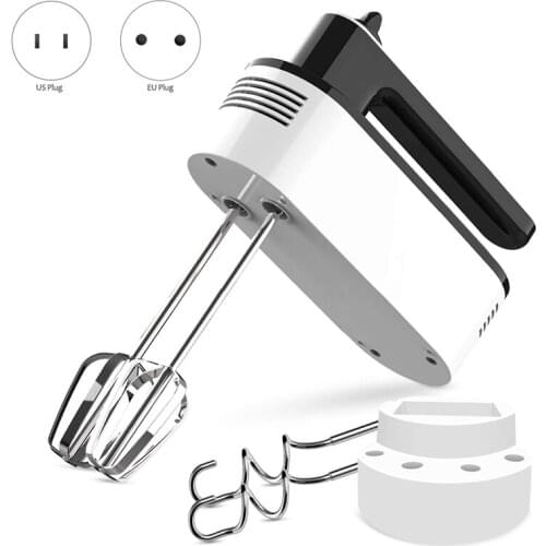 HOT！-Hand Mixer Electric 5 Speeds Power Lightweight Handheld Mixer for Baking Kitchen Hand Mixers with Storage Stand