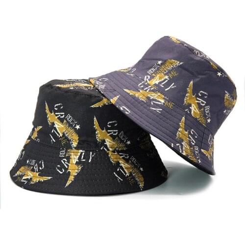 Ldslyjr Cotton Print Bucket Hat Fisherman Hat Outdoor Travel Hat Sun Cap Hats for Men and Women 394