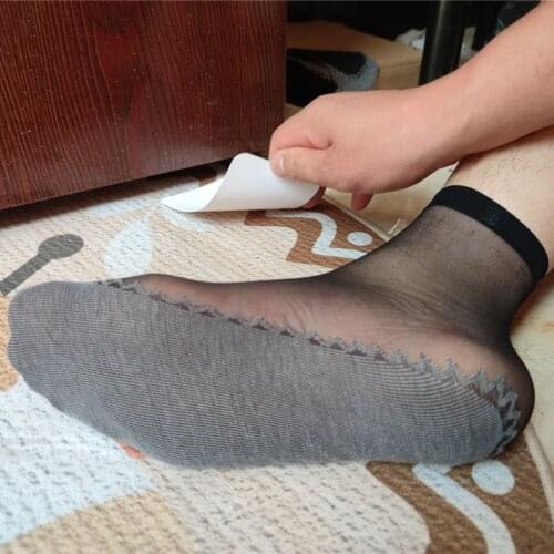 Cotton Footbed Sheer Sexy Socks For Woman Man Fetish Socks